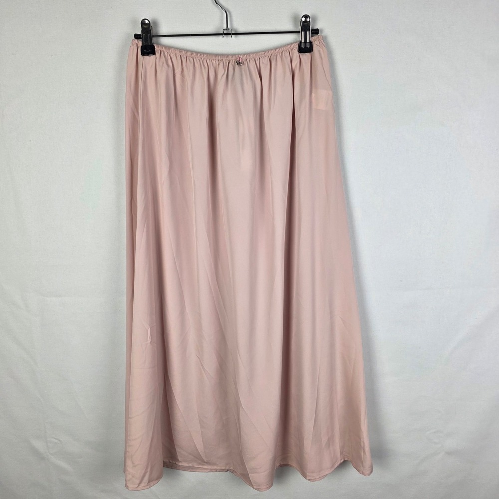 J. Crew‎ Womens Blush Pink Midi Skirt Slip Elastic Waist G3512 Size 4 NEW